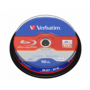 VERBATIM 43694 BD-RE 25GB/egyrétegű/2x/fehér-kék írható felület/újraírható Blu-Ray 10db/csomag