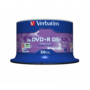 VERBATIM 43758 DVD+R 8,5GB/kétrétegű/8x/matt ezüst írható felület/egyszer írható DVD 50db/csomag