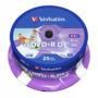 VERBATIM 43667 DVD+R 8,5GB/kétrétegű/8x/nyomtatható felület/egyszer írható DVD 25db/csomag