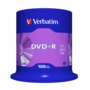 VERBATIM 43551 DVD+R 4,7GB/16x/matt ezüst írható felület/egyszer írható DVD 100db/csomag