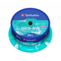 VERBATIM 43639 DVD-RW 4,7GB/4x/matt ezüst írható felület/újraírható DVD 25db/csomag