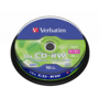 VERBATIM 43480 CD-RW 700MB/12x/karcálló írható felület/újraírható CD 10db/csomag