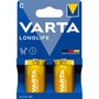 Varta 4114101422 Longlife bébi C (LR14) elem 2db/csomag (műanyagmentes csomagolás)