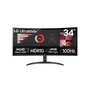 LG 34" 34WR50QK-B.AEU UWQHD VA 100Hz HDMI/DP ívelt monitor