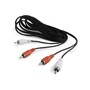 Gembird 2db RCA M/M audio kábel 1.8m fekete (Újracsomagolt)