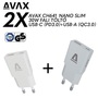 AVAX CH641W & CH641LB – 30W GaN USB-C & USB-A Gyorstöltő Duo