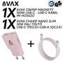 AVAX CH641P & CB610P – 30W GaN Gyorstöltő & 100W Mágneses USB-C Kábel csomag