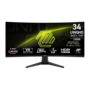 MSI 34" MAG 346CQ UWQHD VA 180Hz HDMI/DP fekete ívelt gamer monitor