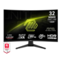 MSI 31,5" MAG 325CQF QHD RapidVA 180Hz DP/HDMI/USB-C ívelt gamer monitor