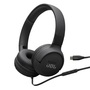 JBL Tune520C USB-C vezetékes mikrofonos fekete fejhallgató