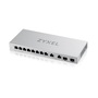 Zyxel XGS1010-12 v2 8xGbE LAN 2x2.5GbE Multi-Gig LAN 2xSFP+ port nem menedzselhető switch