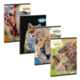 Ars Una  Icons of the Wild 25 (5492) A5 extra kapcsos kockás füzet