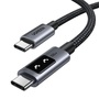 UGREEN Uno L509 100W 1m USB-C fekete adat- és töltőkábel