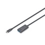 DIGITUS DA-73110 SuperSpeed Aktív USB-A 3.2 Gen1 USB type-C hosszabbító kábel 5m