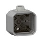Legrand 069656L Plexo 55 falon kívüli 1-es doboz, ISO20 tömszelence csatlakozással, szürke