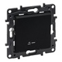 Legrand 863516B Niloé Step váltókapcsoló jelzőfénnyel, 10AX, fekete