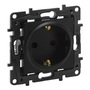 Legrand 863521B Niloé Step 2P+F csatlakozóaljzat (csavaros), fekete