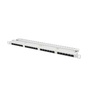 Lanberg PPU6-0024-S 19" 0,5U 24port Cat.6 UTP árnyékolatlan szürke patch panel