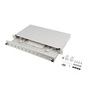 Lanberg FOP1-12SS-LDS 19" 1U 12xSC simplex vagy 12xLC duplex szürke kihúzható optikai üres patch panel