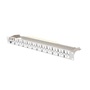 Lanberg PPKS-1248-S 19" 1U moduláris üres szürke patch panel 24 db  FTP Keystone jack fogadására, kábeltartóval