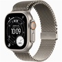 Apple Watch Ultra 3 Cellular (49mm) natúr titánium tok, natúr titánium M milánói szíjas okosóra