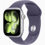Apple Watch S11 Cellular (42mm) ezüst alumínium tok, ködös lila S/M sportszíjas okosóra