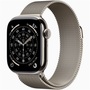 Apple Watch S11 Cellular (42mm) natúr titánium tok, natúr milánói szíjas okosóra