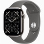 Apple Watch S11 Cellular (46mm) natúr titánium tok, kőszürke M/L sportszíjas okosóra