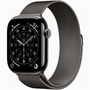 Apple Watch S11 Cellular (46mm) palaszürke titánium tok, palaszürke S/M milánói szíjas okosóra