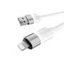 AVAX CB311 GLOWY 2m USB-A - Lightning fehér töltőkábel