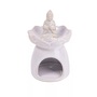 IRIS kerámia olajmécses, buddha, fehér 15 cm