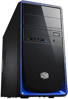 CoolerMaster Elite 344 fekete/kék mATX számítógép ház, táp nélkül