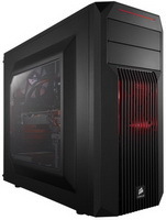 Corsair Carbide SPEC-02 Midi fekete számítógép ház, piros LED ventilátorral, táp nélkül