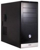 Gigabyte GZ-X1 fekete ATX számítógép ház, 420W 12cm PFC tápegységgel