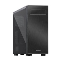 Ház Chieftec AL-02B-TG-OP HAWK Midi ATX Window Black