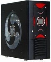 Gaba G8015C-C49 fekete/piros számítógép ház
