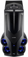 AeroCool Syclone II fekete/kék ATX számítógép ház, táp nélkül