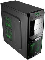 AeroCool V3X Advance Evil Green fekete Midi számítógép ház, táp nélkül