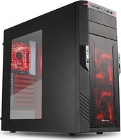 Sharkoon T28 fekete-piros számítógép ház
