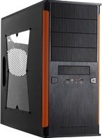 Xigmatek Asgard II fekete-narancs ablakos számítógép ház