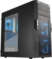 Sharkoon T28 fekete-kék számítógép ház