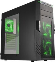 Sharkoon T28 fekete-zöld számítógép ház