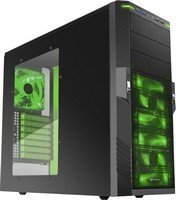 Sharkoon T9 Value fekete-zöld számítógép ház