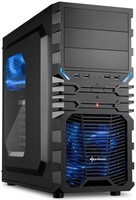 Ház Sharkoon VG4-W 4044951016228 ATX noPS windowed Black/Blue