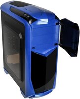 Kolink Aviator Gaming Midi fekete/kék számítógép ház, táp nélkül
