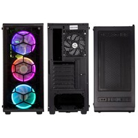 Ház Kolink Observatory RGB ablakos Black ATX no PS