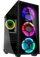 Ház Kolink Observatory Lite Mesh RGB ablakos Black ATX no PS