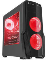 Ház Natec Genesis TITAN 800 Red LED Windowed ATX Black NPC-1128
