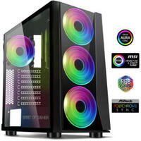 Ház Spirit of Gamer GHOST III RGB Windowed ATX Black 8005RA