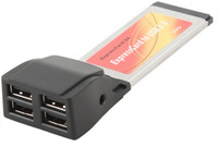 Gembird USB 2.0 4 port ExpressCard/34mm kártya